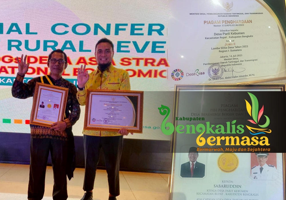 Parit Kebumen Raih Juara Ii Lomba Sdgs Nasional Bupati Kasmarni