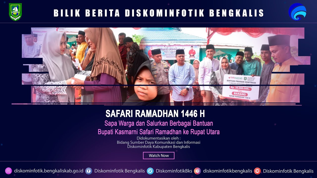 Sapa Warga dan Salurkan Berbagai Bantuan, Bupati Kasmarni Safari Ramadhan ke Rupat Utara