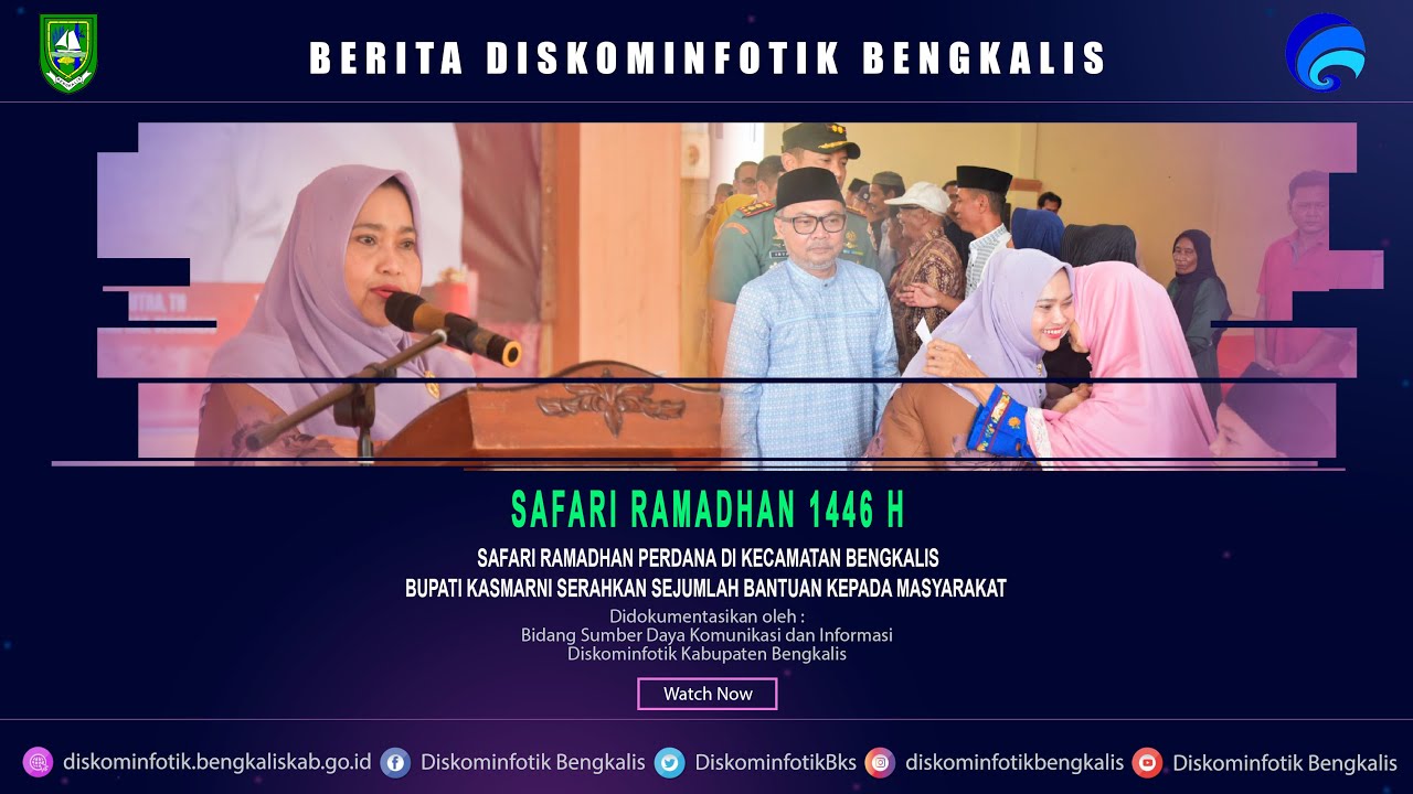 Safari Ramadhan Perdana, Bupati Kasmarni Serahkan Bantuan Kepada Masyarakat Bengkalis