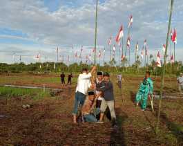 Kelompok Sekat Bakau Laksanakan Parade Bendera Merah Putih