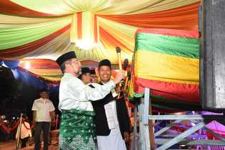 Meski Hujan, 38 Kelompok Tetap Meriahkan Pawai Takbir Idul Adha di Bengkalis