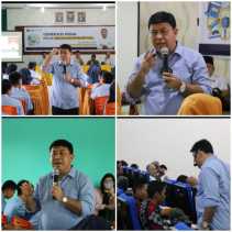Fajar Lase Kunjungi Politeknik Negeri Bengkalis, Beri Motivasi Kepada Mahasiswa