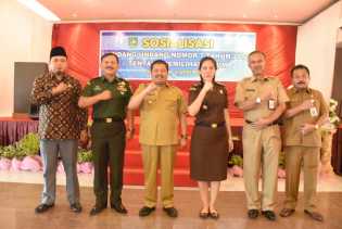 Bupati Amril Mukminin Buka Sosialisasi Undang-undang Nomor 7 Tahun 2017