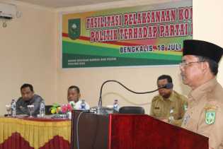 Plt Sekda Bengkalis Resmi Buka Fasilitasi Pelaksanaan Komunikasi Politik Tahun 2017