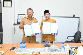 Diskominfotik dan Polbeng Teken MoU Bangun Command Center