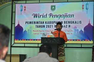 Wirid Pengajian Pemerintah Kabupaten Bengkalis, Aisten III Ajak Tingkatkan Imtaq