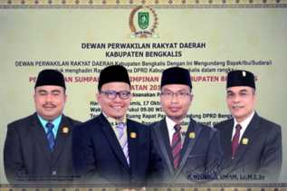 Kamis Besok, 4 Pimpinan DPRD Kabupaten Bengkalis Ucapkan Sumpah/Janji