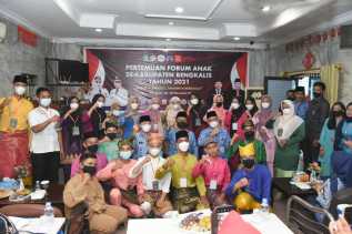 Wabup Bagus Buka Pertemuan Forum Anak se-Kabupaten Bengkalis