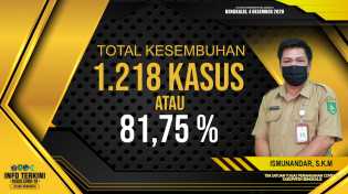 Angka Kesembuhan Pasien Covid-19 Capai 81,75 Persen