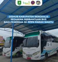 Dishub Bengkalis Sediakan Layanan Bus Gratis bagi Penerima SK PPPK Paruh Waktu di Pelabuhan RoRo