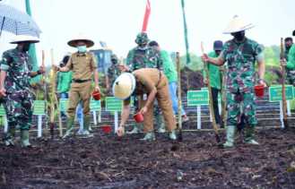 Korem 031/Wirabima Launching Program Ketahanan Pangan, Bupati Bengkalis: Kami Dukung Agar Ekonomi Masyarakat Lebih Baik