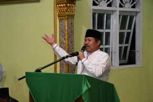 Safari Ramadhan Di Bandar Laksamana, Bupati Amril Ingatkan Warga Waspada Karhutla