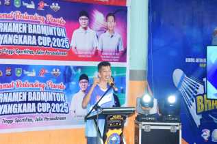 Turnamen Badminton Bhayangkara Cup 2025 Polres Bengkalis Resmi Dibuka, Kasmarni: Mari Kita Junjung Tinggi Sportivitas dan Kebersamaan