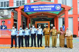 Lapas Kelas IIA Bengkalis Bersinergi dengan Dipersip Tingkatkan Minat Baca Warga Binaan