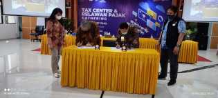 Tax Center dan Relawan Pajak, Polbeng Teken MoU dengan DJP Kanwil Riau 