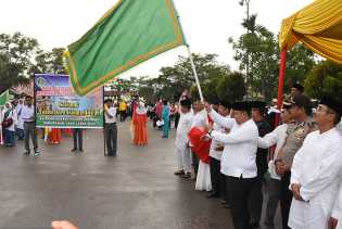 Peserta Tumpah Ruah Ikuti Pawai 1 Muharram 1440 di Mandau