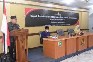 KPU Bengkalis Taja Rakor Pemutakhiran Data