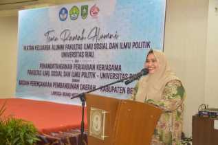 Pererat Ukhuwah dan Banggakan Almamater, Bupati Kasmarni Hadiri Temu Ramah IKA FISIP UNRI