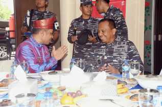 Wabup Bagus Santoso Sambut Kunjungan Silaturahmi Danlanal Dumai