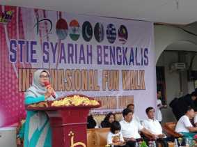 Sempena Hari Keamanan Dunia, STIE Syari’ah Bengkalis Gelar Fun Walk Internasional Berkolaborasi 5 Negara