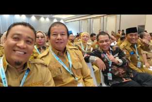 Wabup Bagus Santoso Hadiri Pembukaan Rakornas TPAKD oleh Presiden Prabowo