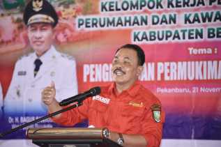 Tingkatkan Pemahaman Anggota Pokja PKP, Dinas Perkim Bengkalis Gelar Rakor Pokja Pengembangan PKP