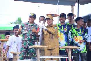 Wabup Bagus Santoso Resmikan Kolam Pancing Joran Patah di Desa Wonosari