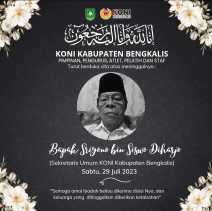 Sriyono, Sekretaris Umum KONI Bengkalis Meninggal Dunia