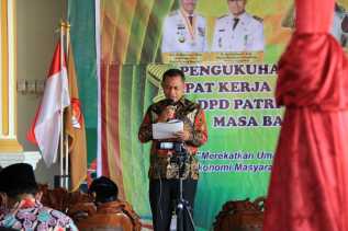 Wabub Bagus Santoso Didaulat Bacakan SK dari DPP Patri