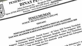 Segera Daftarkan, Telah Dibuka Penerimaan Beasiswa Disdik Bengkalis 2020