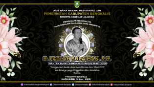 Mantan Bupati Bengkalis Fadlah Sulaiman Wafat, Bupati Kasmarni Ucapkan Belasungkawa