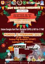 Besok, Ribuan Masyarakat Akan Ikuti Jalan Sehat PWI Bengkalis 