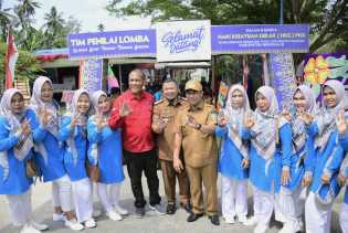 Wabup Bagus Santoso Hadir dan Beri Semangat Kelurahan Pematang Pudu Pada Lomba Gagah Bencana