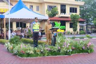 Wabup Bengkalis Bagus Santoso Hadiri Apel Gelar Pasukan Operasi Patuh Lancang Kuning 2026, Perkuat Sinergi dan Kesadaran Tertib Berlalu Lintas.