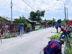 Kelurahan Damon Laksanakan Goro Dadu Bermasa, bersama DLH Bengkalis sambut MTQ Ke-43 Provinsi Riau
