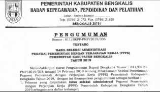 237 Pelamar Lulus Seleksi Administrasi PPPK Pemkab Bengkalis, Berikut Daftarnya