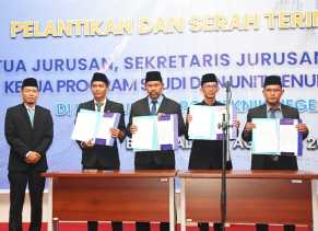 Direktur Lantik dan Sumpah Jabatan Pejabat Polbeng