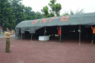 BPBD Kabupaten Bengkalis Dirikan Tenda untuk Posko Kesehatan Dampak Kabut Asap   