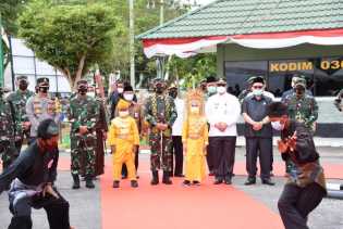 Pangdam I/BB Mayjen TNI Hasanudin Kunker di Makodim 0303 Begkalis