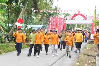 Kembali Meriahkan HUT RI, Pepda Dusun III Pedekik Gelar Jalan Sehat Berhadiah