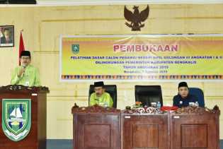 Diksar CPNS Golongan III Kabupaten Bengkalis Resmi Dibuka Bupati Bengkalis