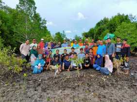 HMI Sejumlah Provinsi Gelar Aksi Tanam Mangrove di Bengkalis