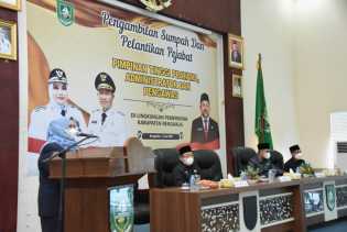 Kasmarni Lantik 63 Pejabat PTP, Administrator dan Pengawas Pemkab Bengkalis