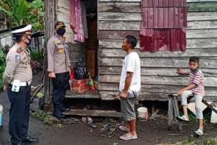  Hari Ini Polres Bengkalis Berikan Bansos 300 Kg Beras Buat Masyarakat Terdampak Covid-19