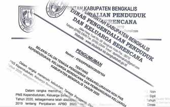 Disdalduk-KB Buka Seleksi Calon Tenaga Penggerak Desa/Kelurahan