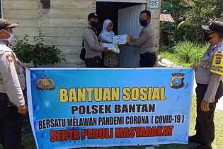 Polres Bengkalis Kembali Laksanakan Kegiatan Bansos untuk Warga Terdampak Covid-19