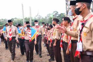 Wabup Bagus Santoso Buka Lomba Perkemahan Santri Ponpes Nurul Hidayah