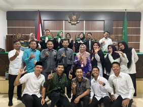 Mahasiswa Hukum Ekonomi STIE Syari’ah Bengkalis Melaksanakan Praktek Peradilan Semu di Pengadilan Agama Bengkalis