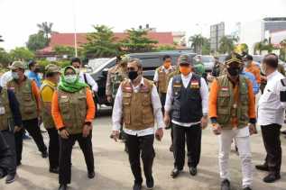 Tanggap Covid-19, Pj Bupati Bengkalis Sambut Kedatangan Gubri dan Forkopimda Riau