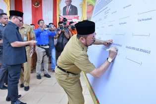 Bupati, Forkopimda dan Perusahaan Teken Komitmen Bersama Cegah Karhutla